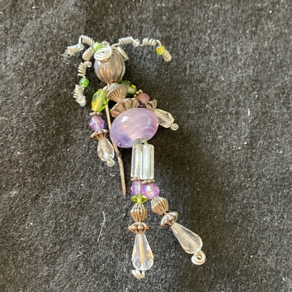 Whimsical Flexible Pin Woman Figure - One of a Kind - Picture 7 of 9